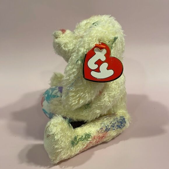 Ty Attic Treasures Collection “Georgia” the Bunny Holding a Ball! (9 inch) NWT - Picture 2 of 9